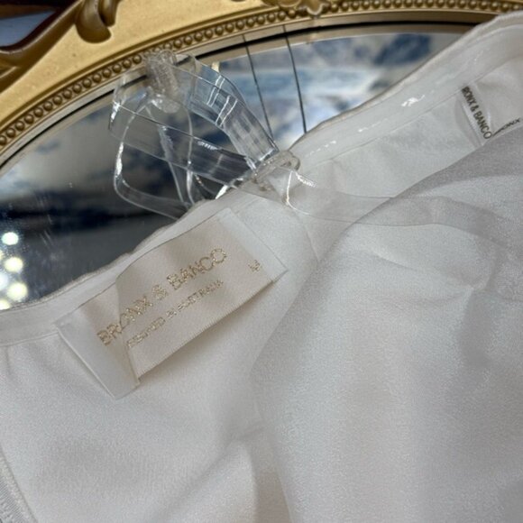 🆕 BRONX & BANCO 🧿 NWOT Evie White Strapless Bow Mini Dress, Sz M US 6 - Picture 14 of 15